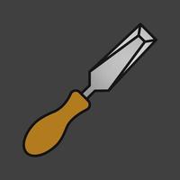 Chisel color icon. Isolated vector illustration
