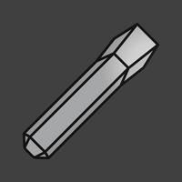 Iron chisel color icon. Isolated vector illustration