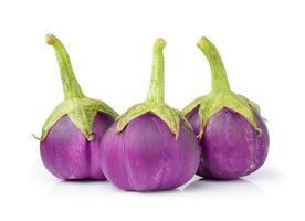 egg plant isolated on white background photo