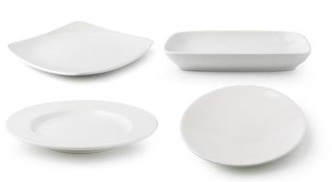 white  ceramics plate isolated on white background