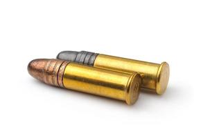 bullet isolated on white background photo