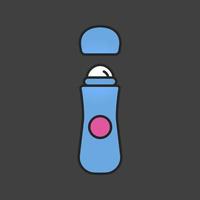 Roll antiperspirant color icon. Isolated vector illustration