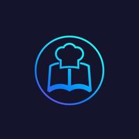 recipe book icon, vector