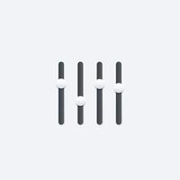 slider bar vector interface element