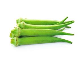 Okra on White Background photo