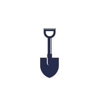 Shovel icon isolated on white vector