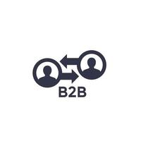 icono de vector b2b