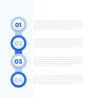 1, 2, 3, 4 steps, progress bar design, vector elements for business infographics