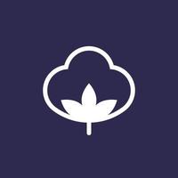cotton icon or sign, vector