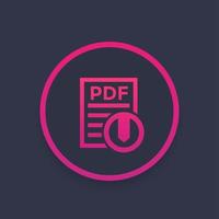 PDF download icon vector