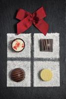 Gift Box Chocolate Pralines For Christmas photo