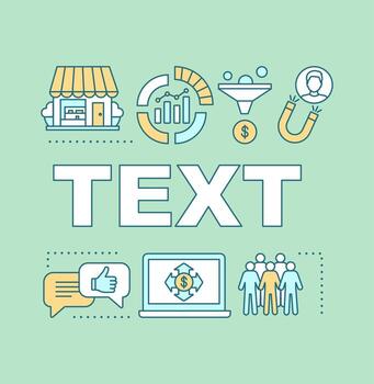 bandera de conceptos de palabra de cr. tasa de conversión. métricas del sitio web. atracción de clientes. presentación. promoción. crecimiento de las ventas. idea de tipografía de letras aisladas con iconos lineales. ilustración de contorno vectorial vector