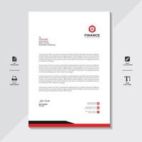 Corporate Letterhead Template Abstract Design Free vector