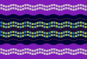 flower ethnic pattern, geometric repeating on violet background. design to be printed on the cloth or fabric. vector