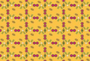 branch seamless pattern on yellow background. vector