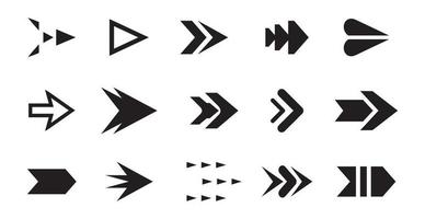 Black vector arrows icons, arrow icon set, arrow symbol black icon set.