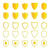Shield icons set protect shield vector set shield security icons