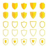 Shield icons set protect shield vector set shield security icons