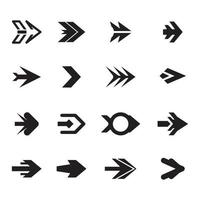 Black vector arrows icons, arrow icon set, arrow symbol black icon set.