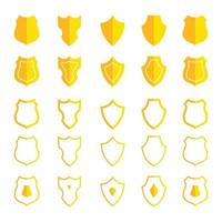 Shield icons set protect shield vector set shield security icons