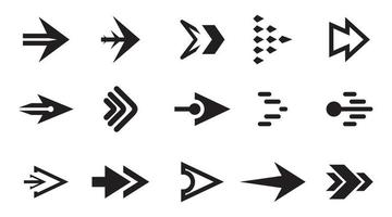 Black vector arrows icons, arrow icon set, arrow symbol black icon set.