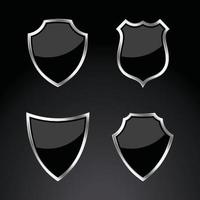 conjunto de iconos de escudo proteger conjunto de vectores de escudo iconos de seguridad de escudo
