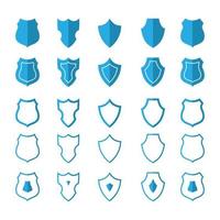 Shield icons set protect shield vector set shield security icons