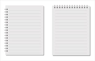 conjunto de iconos de cuaderno conjunto de portada de cuaderno vector