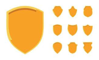 Shield icons set protect shield vector set shield security icons