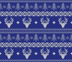 Christmas sweater design seamless  knitting pattern