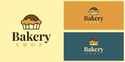 Bakery shop logo design vector
