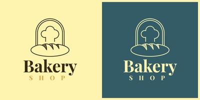 Bakery shop logo design. Vector eps 10