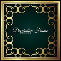 Elegant decorative frame design background vector