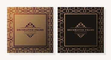 Elegant decorative frame design background vector