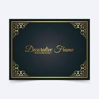 Elegant decorative frame design background vector