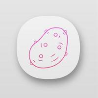 Potato app icon vector