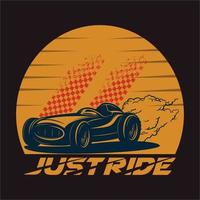 Just ride vector t shirt design