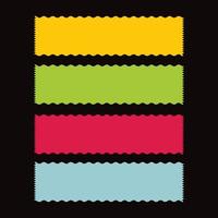 colorful Stroke Shape For Text Design Print vector