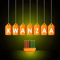 kwanzaa celebrar el diseño vector