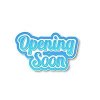 writing opening soon for your various needs,with gradient color vector