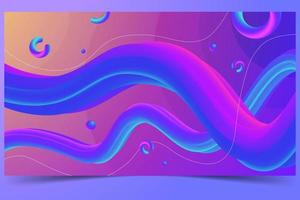 Liquify gradient abstract vector illustration background design