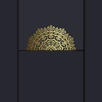 Abstract luxury mandala gold arabesque east style vector