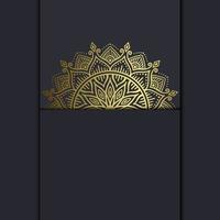 Abstract luxury mandala gold arabesque east style vector