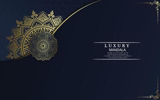 Abstract luxury mandala gold arabesque east style vector