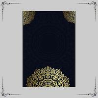 Abstract luxury mandala gold arabesque east style vector