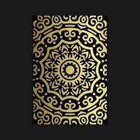 Abstract luxury mandala gold arabesque east style vector