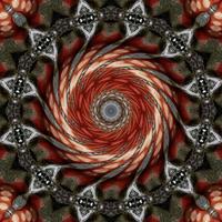 3d rendering kaleidoscope simple pattern background photo