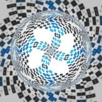 3d rendering kaleidoscope simple pattern background photo