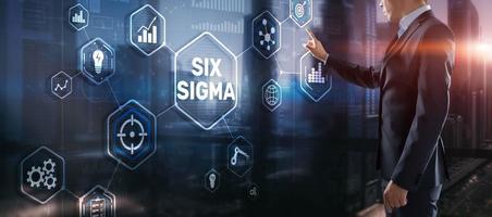 Six Sigma. Management concept aimed at improving the quality of work of an organization or a separate unit photo