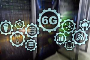 Future Communications Fast Technology. 6G Network Connection Concept. High Speed Mobile Wireless Technology photo
